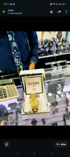 Jam tangan guess asli ori lengkap dengan dus nya