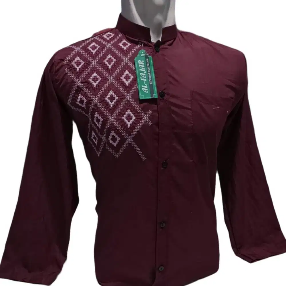 BAJU KOKO LENGAN PANJANG MOTIF MURAH