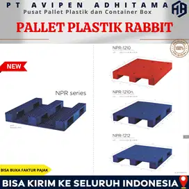 Pallet Plastik Rabbit Industri Tatakan Gudang Heavy Duty Surabaya