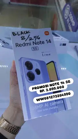 REDMI NOTE 14 5G RAM 8/256 GB GARANSI RESMI DARI XIAOMI HANNYCELL