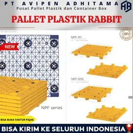 Pallet Plastik Rabbit Industri Tatakan Gudang Heavy Duty Balikpapan