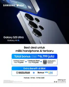 Galaxy S25 Series paling Murah garansi Resmi