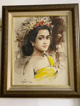 Painting lukisan 
Indonesian lady girl
Wanita gadis Indonesia