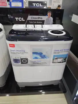 KREDIT MESIN CUCI TCL 2 TABUNG PROMO BENAS 1X ANGSURAN