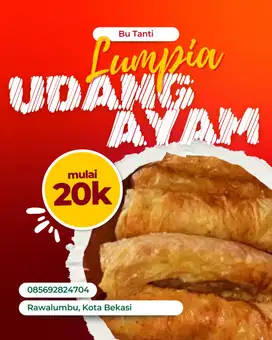 Lumpia Udang & Ayam Lezat, Segar dan Terjangkau!
