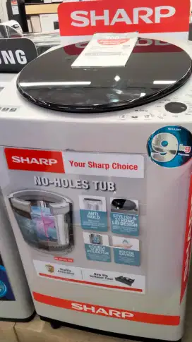 Credit mesin cuci Sharp WM TOP LOADING 9KG
