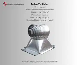 TURBINE VENTILATOR L90 36 INCH
