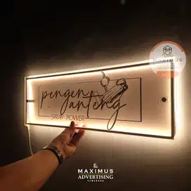 Sign Logo CustomAkrilik Backlight