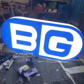 NEON BOX LED PREMIUM OUTDOOR 60cm 100% BERGARANSI