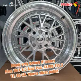 velg Celong JF Luxury 
Ring 16x7-8.5 Baut Pcd: 4X100-114.3