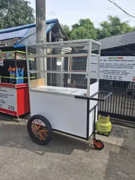 gerobak tahu crispy/ gorengan/ gado-gado/ roti bakar/ es buah/ DLL