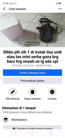 Slhkn plh slh 1 dr tas mini serba guna atau sblh nya brg baru murah sj