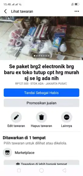 Se paket brg baru ex toko tutup cocok utk usaha eceran cpt murah sj