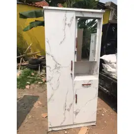LEMARI PAKAIAN 2 PINTU / LEMARI MINIMALIS / LEMARI BAJU MURAH