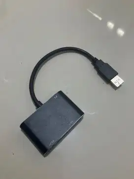 Kabel converter USB 3.0/2.0 to VGA dan HDMI 1080p Proyektor TV