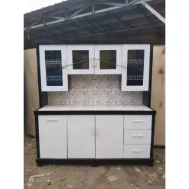 LEMARI SAYUR 4 PINTU / RAK MAKANAN / LEMARI DAPUR / RAL PIRING MODERN