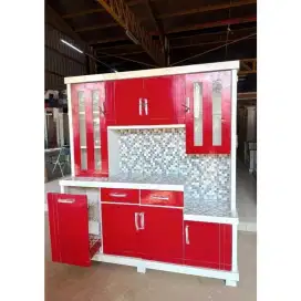 LEMARI SAYUR 4 PINTU / RAK MAKANAN / LEMARI DAPUR / RAK PIRING MODERN