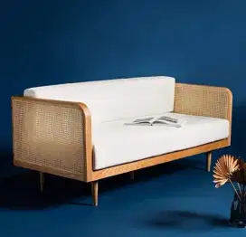 Sofa tamu jati minimalis sofa tamu rotan scandinavian