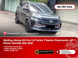 [PAJAK PANJANG] Wuling Almaz RS Pro 1.5 Turbo 7 Seater AT Hitam 2021