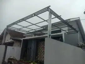 Kanopi atap galvalum pasir ketebalan atap 0,3