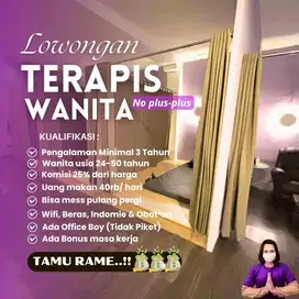 Lowongan terapis pijat massage refleksi no plus plus