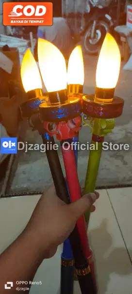 Obor elektrik pawai / oncor elektrik nyala api / obor takbiran