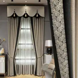 Pasang gordyn gorden murah vertikal roll blind jasa wallpaper dinding