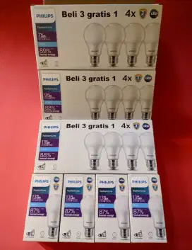 Lampu led philips beli 3 gratis 1 (1 pack isi 4pcs)