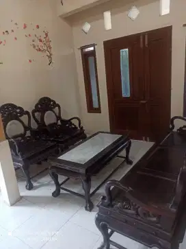 Kursi Meja Tamu Giok Putih Antik