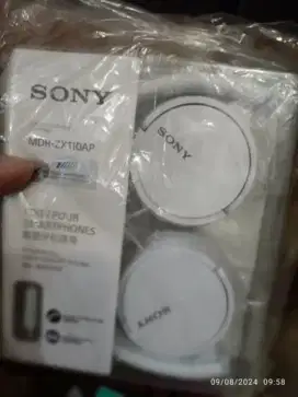 ready stock Sony MDR-ZX110AP new in box putih baru