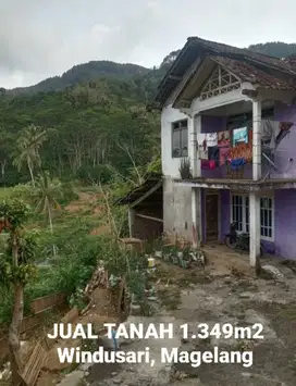 DIJUAL TANAH + BANGUNAN 1.349M2, WINDUSARI, GENITO, MAGELANG