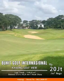 HOT Kavling Golf View️ Bukit Golf Internasional