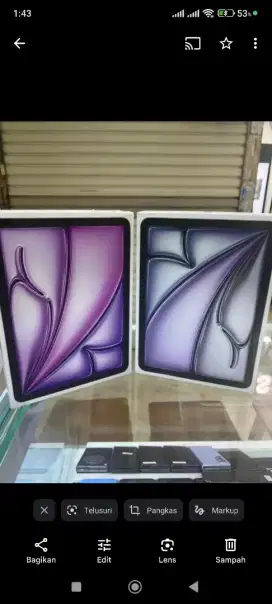 Ipad air 6 M2 256GB 11in garansi 1 tahun(wifi)
