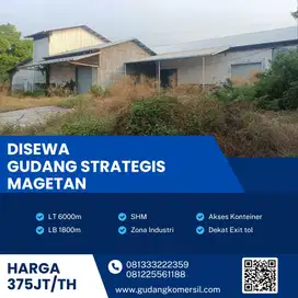 Disewakan Gudang Zona Industri 6000m2 Lokasi Magetan,Jawa Timur