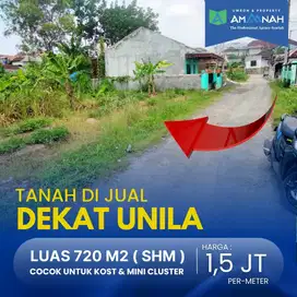 TANAH MURAH DEKAT KAMPUS UNILA COXOK BUAT KOSAN