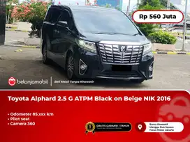 [PILOT SEAT] Toyota Alphard 2.5 G ATPM Camera360 Black on Beige 2016