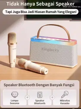 Dijual speaker bluetooth+2mic karaoke