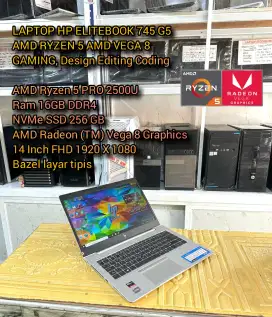 (NEGO)LAPTOP HP RYZEN 5 PRO SUPER MULUS
DESIGN GAMING CODING MANTAP