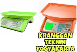 (KRANGGAN TEKNIK)timbangan duduk digital timbangan bisa dicas bodi pvc
