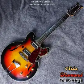 Gitar langka 12 strings made in Japan 1967 aria diamond