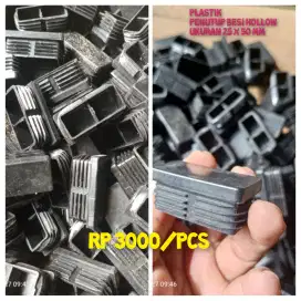 Plastik tutup besi hollow UK 25 x 50 mm