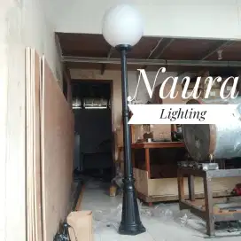 NRL 4408 B OP 35Cm BK (Tinggi Tiang 2 Meter) Lampu Tiang Outdoor