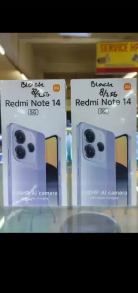 Kredit HP apa aja dr rumah,ACC baru ketoko,Xiaomi Note 14 5G Ram 8/256