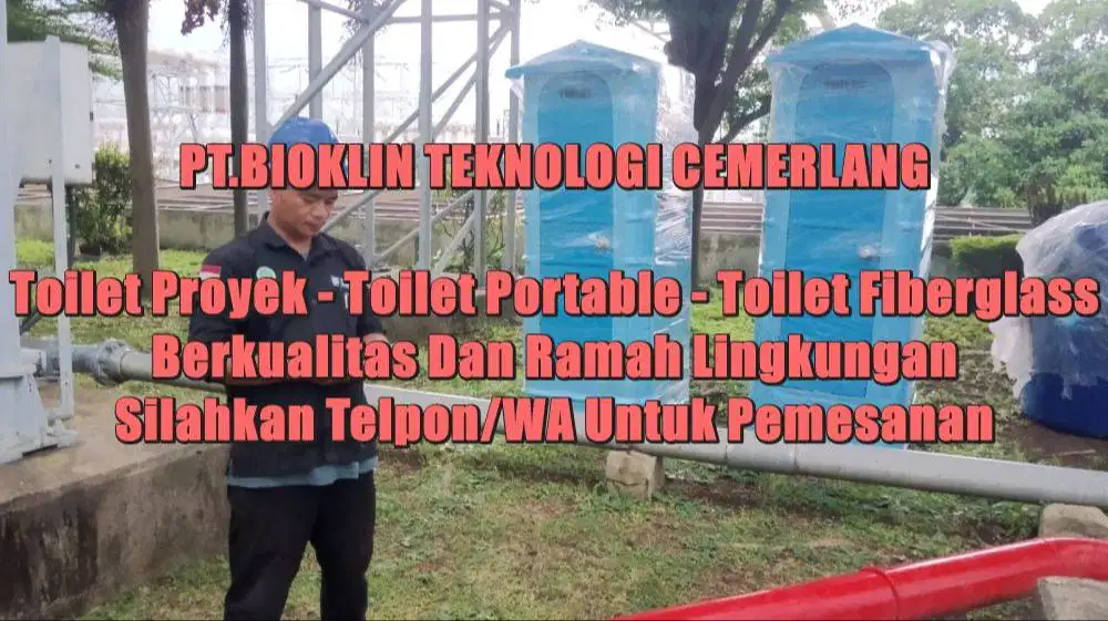 oilet Portable, Toilet Umum, WC Portable Toilet Outdoor Siap Pakai Sto