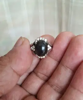 Ring Perak Dan Batu Blue Opal
