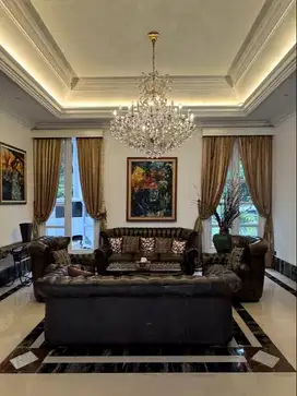 Dijual RESIDENTIAL MANSION CLASSIC HOUSE Cinere,7BR Furnish Luas 1200m