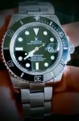 Rolex Submariner. Crystal Sapphire. Mesin Cal.3135