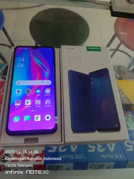 Oppo F11 6/128gb bekas fullset normal bisa TT