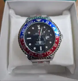 [NEW] JAM TANGAN PREMIUM ROLEX GMT MASTER II PEPSI AUTOMATIC