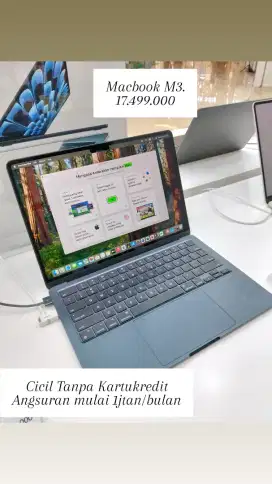 Macbook M1. Cicilan mulai 1jtan tanpa DP